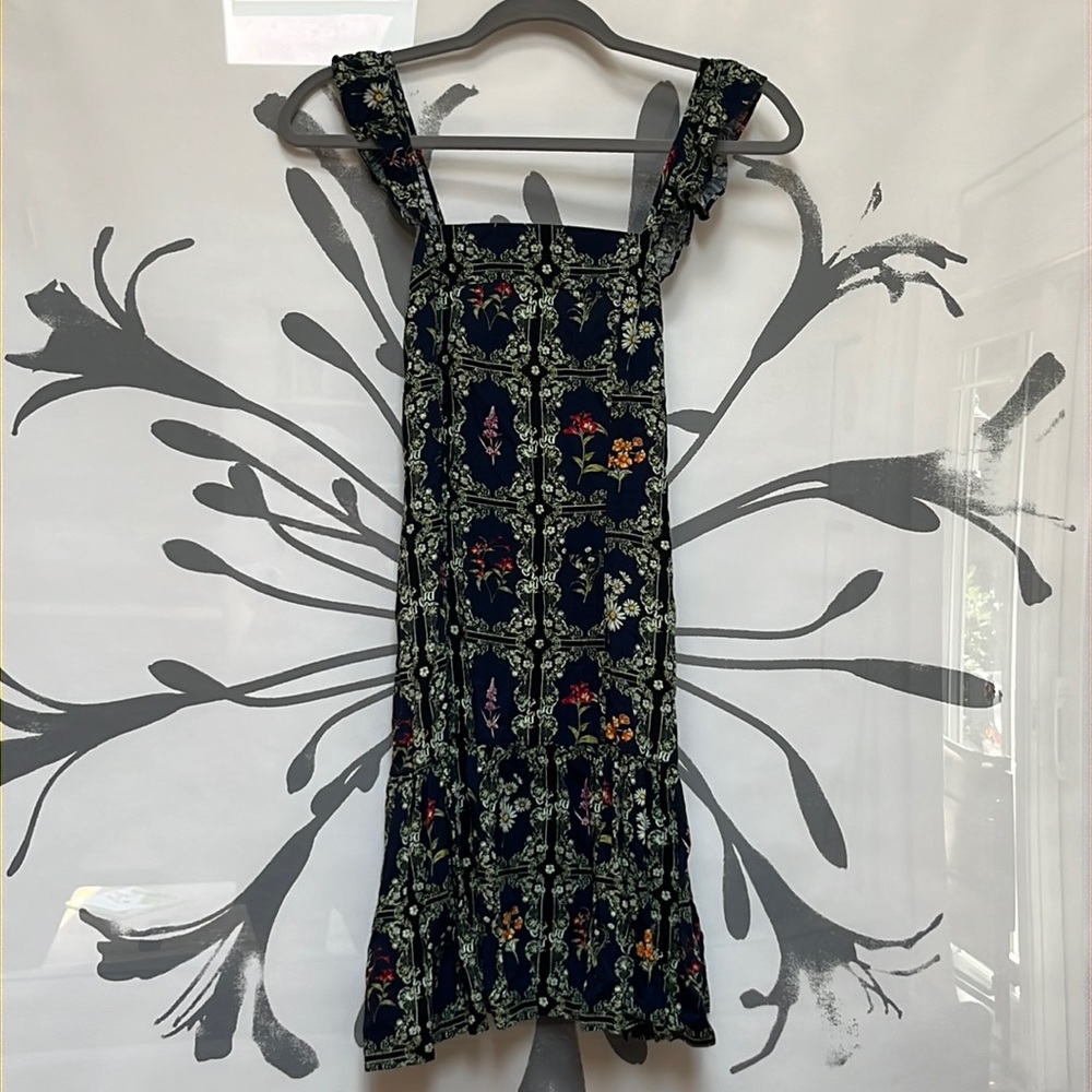 NWT Aguabendita Agua Bendita x Target Floral Tile Flutter Mini Dress XS